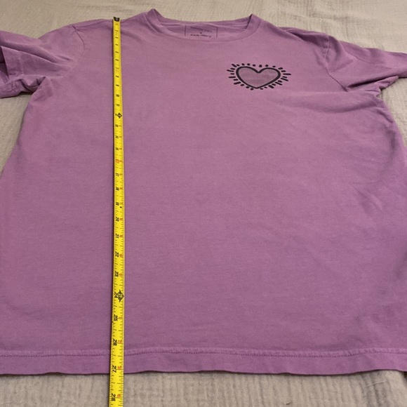 American Eagle Outfitters Keith Haring Lavender Graphic Tee. Size M - Picture 5 of 7